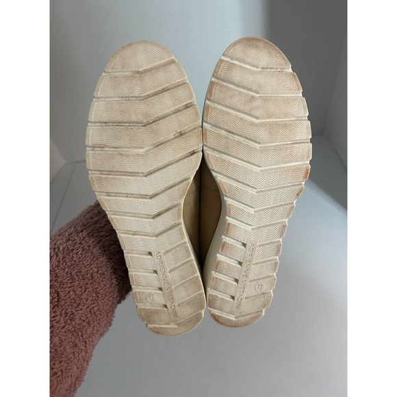 Adrienne Vittadini Tumult Fringe Platform Loafer Women's Leather Wedge SZ 6 - Picture 9 of 10